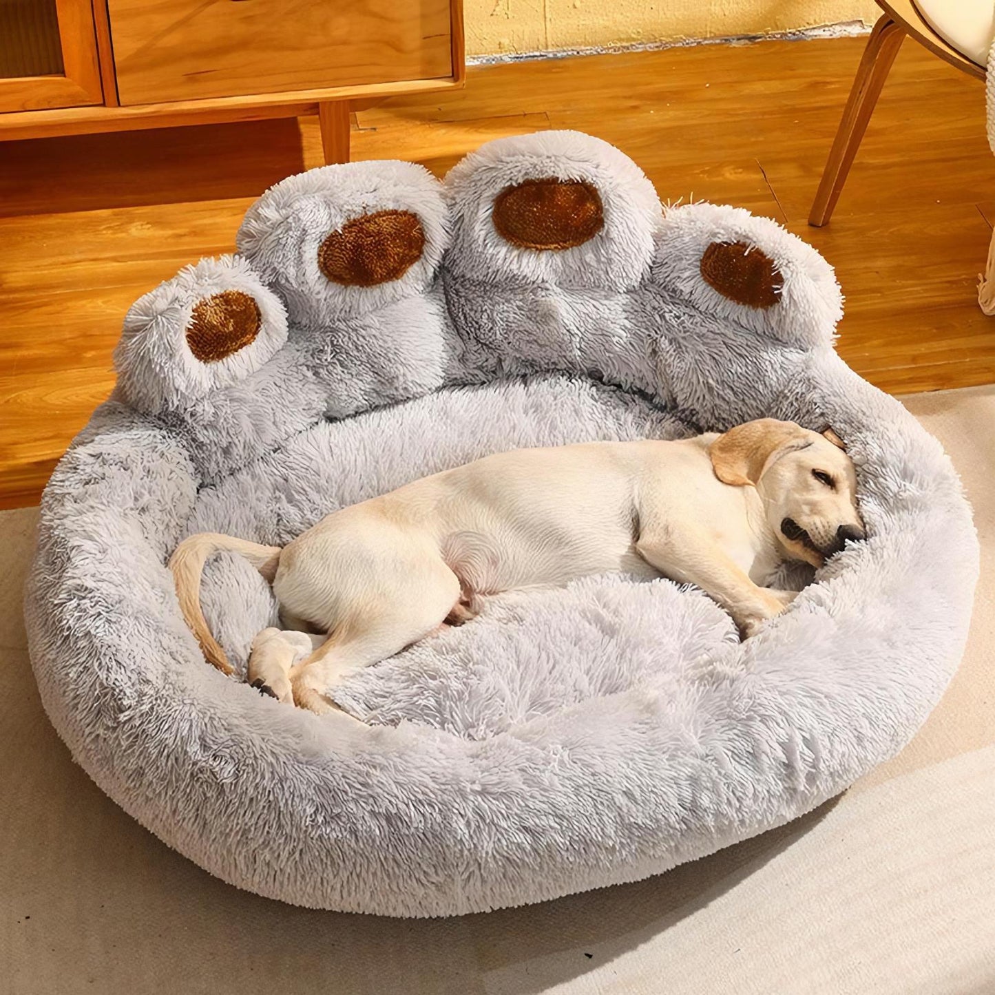 Fluffy Dog & Cat Bed 🐾 | Soft, Washable & Super Cozy