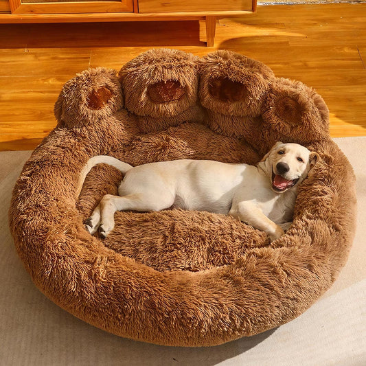 Fluffy Dog & Cat Bed 🐾 | Soft, Washable & Super Cozy